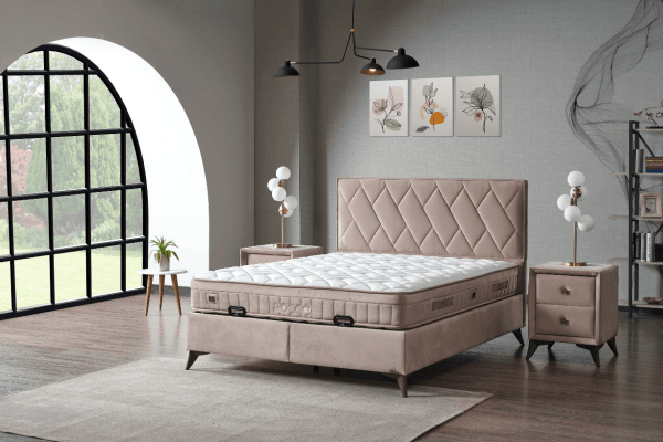 Midi Bedding Boxspring met opbergruimte Rocco